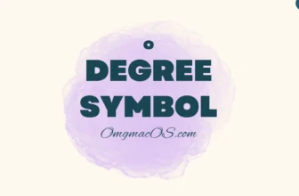 degree symbol