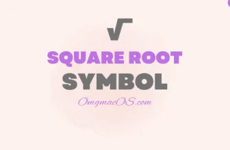 square root symbol
