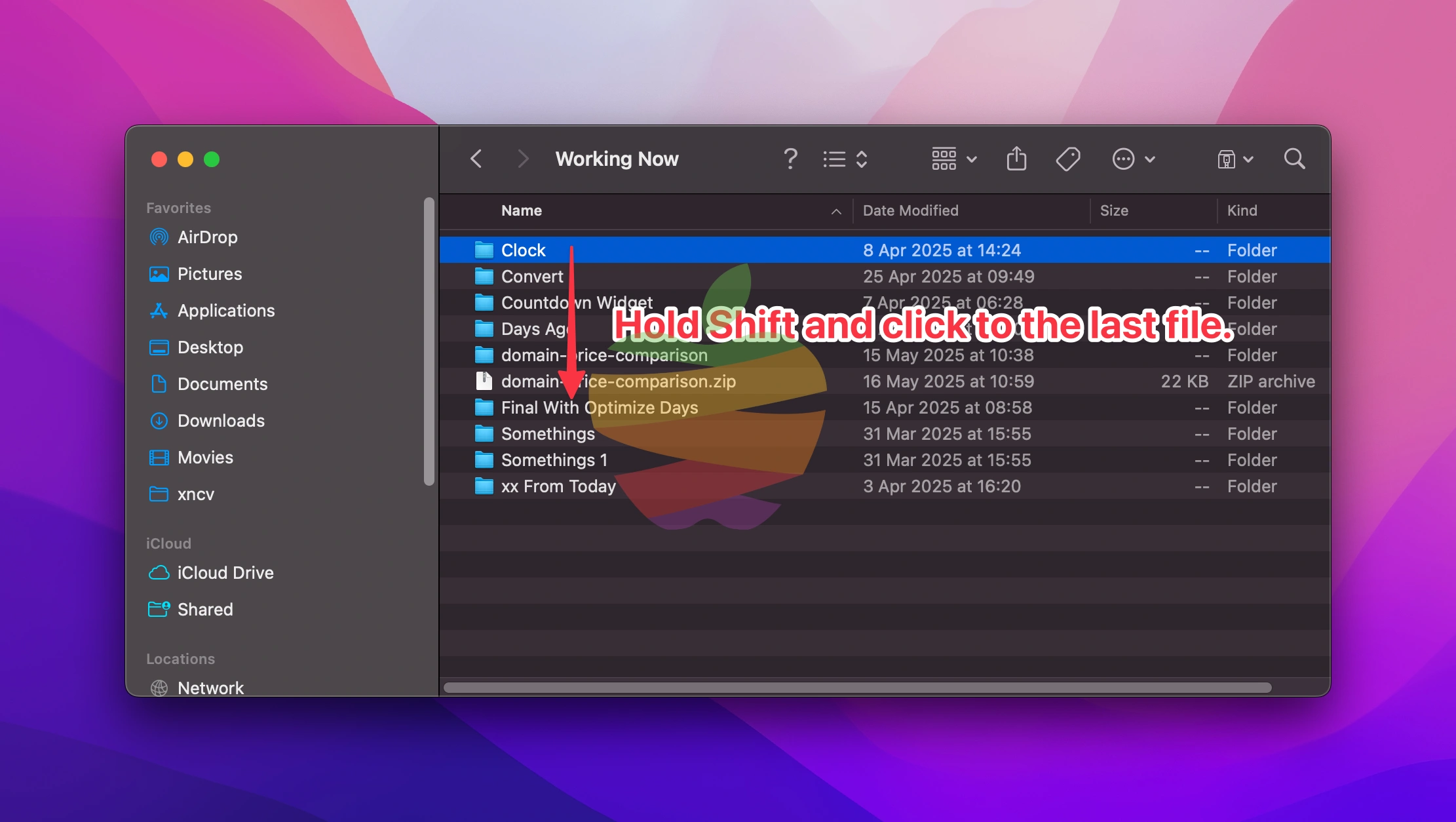 Select Multiple Files on Your Mac