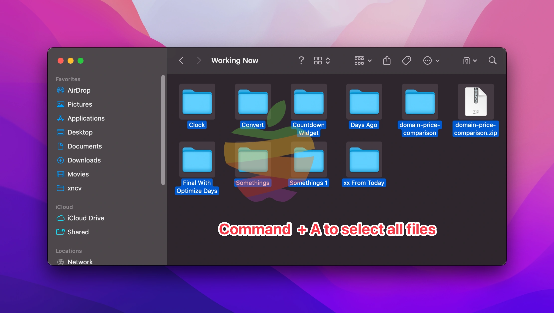 Select Multiple Files on Your Mac