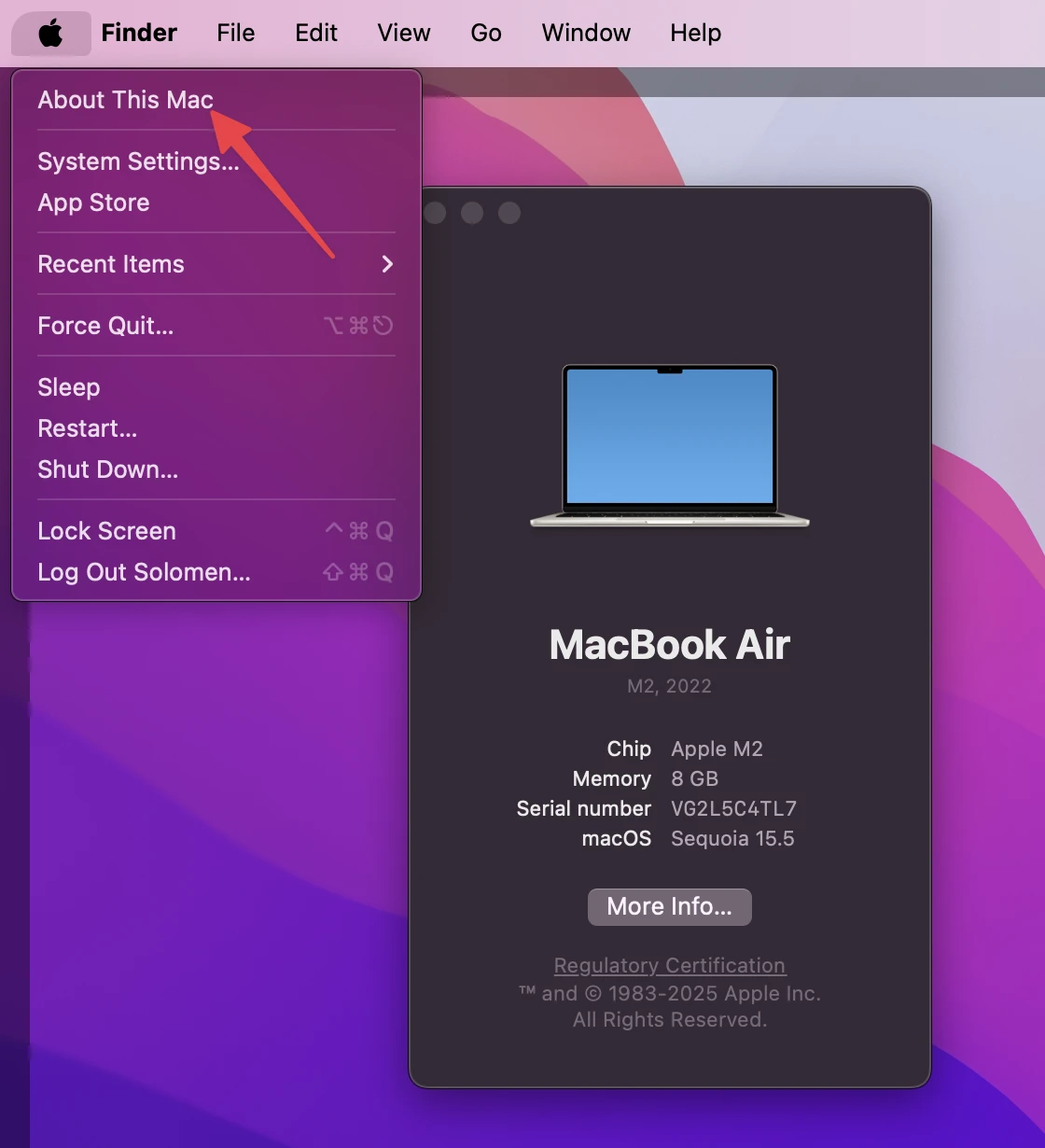 About This Mac