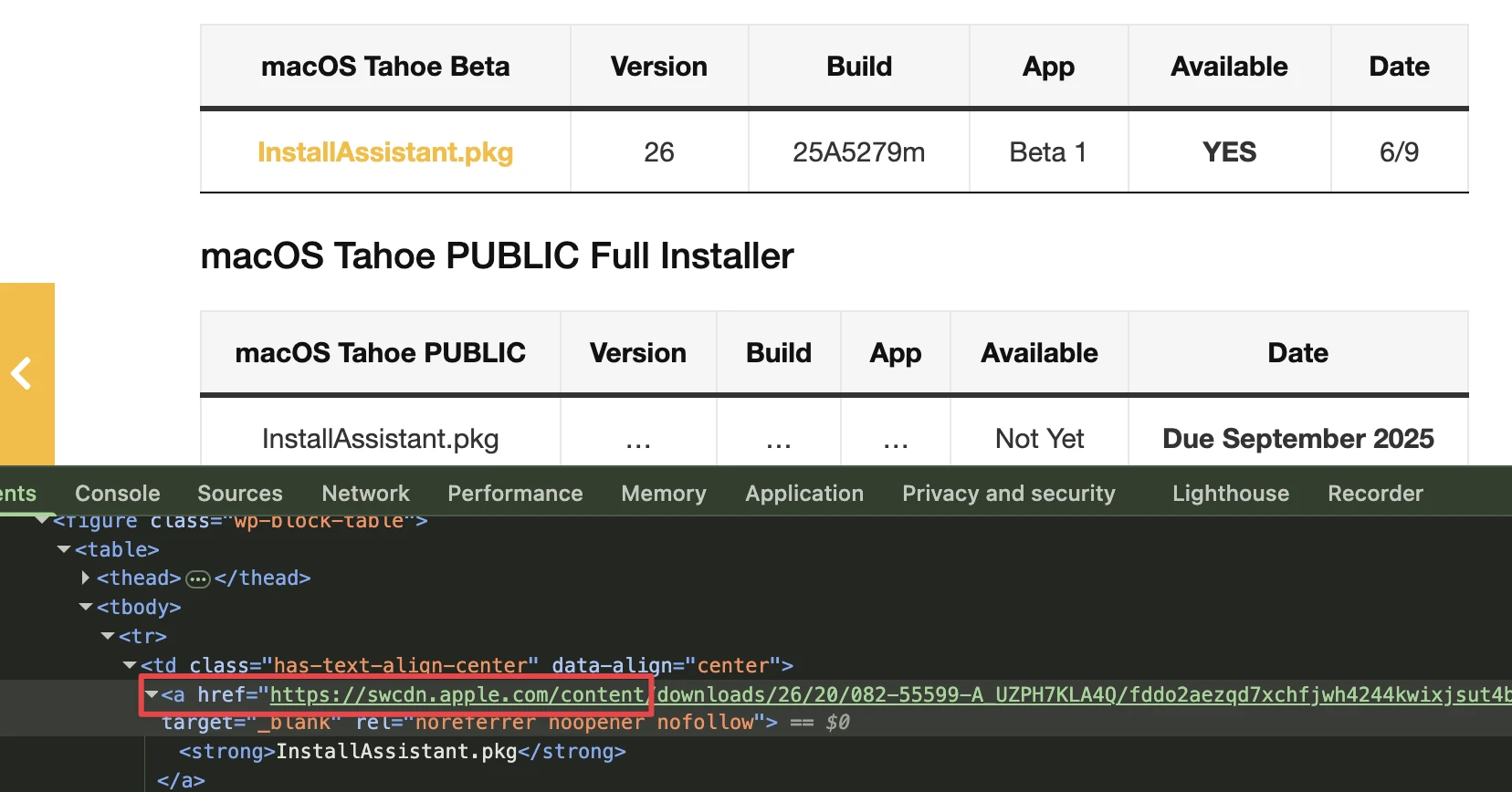 macOS Tahoe Developer Beta